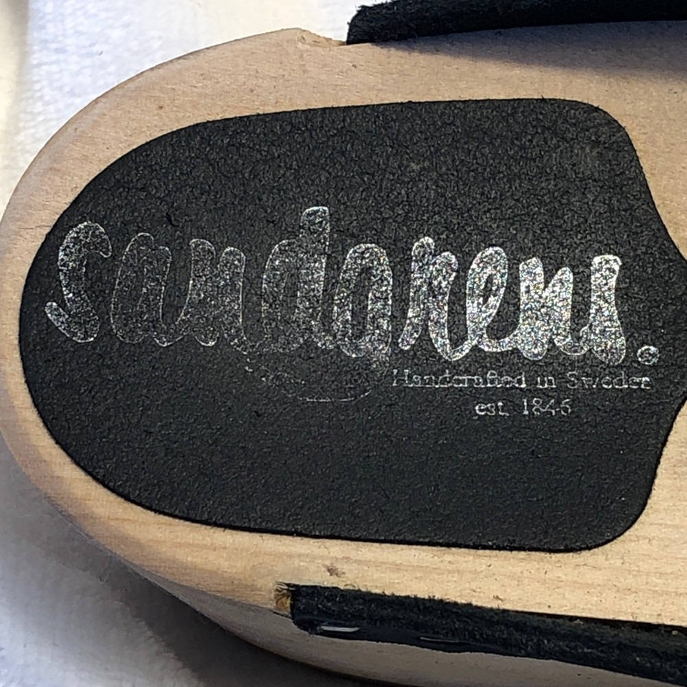 Sangren’s Classic Tokyo Clog Mules in Black w/ Wood Sole, Excellent Condition. - Picture 7 of 10